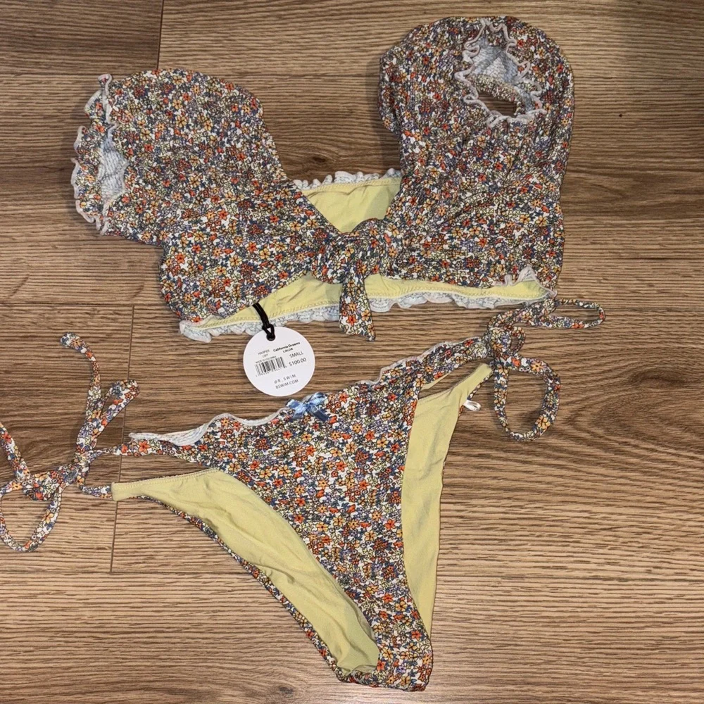 Zara Multicolor Floral Bikini Set - Picture 2 of 5